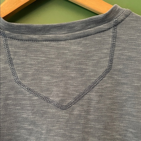 Eddie Bauer Contour Performance Henley Men's L Tall  Slate Tencel NWT - Picture 8 of 9